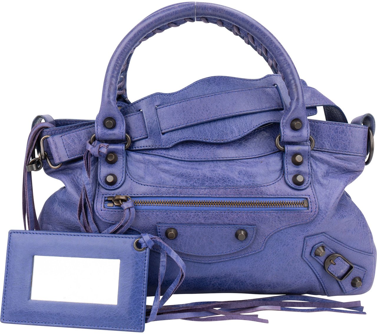 Balenciaga Balenciaga Leather Classic City Handbag Paars