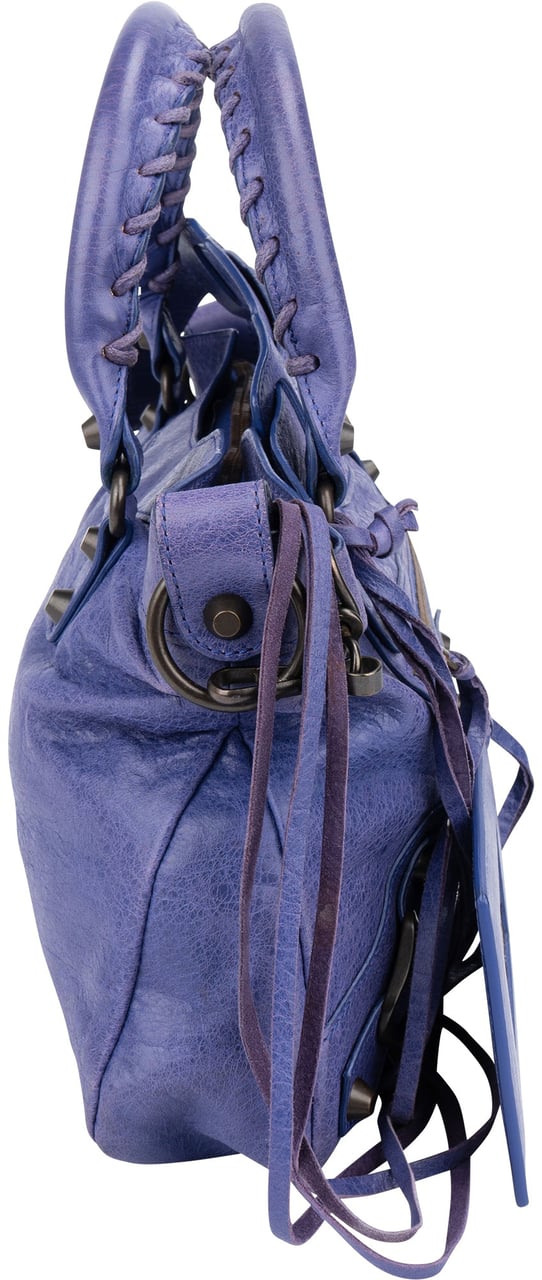 Balenciaga Balenciaga Leather Classic City Handbag Paars