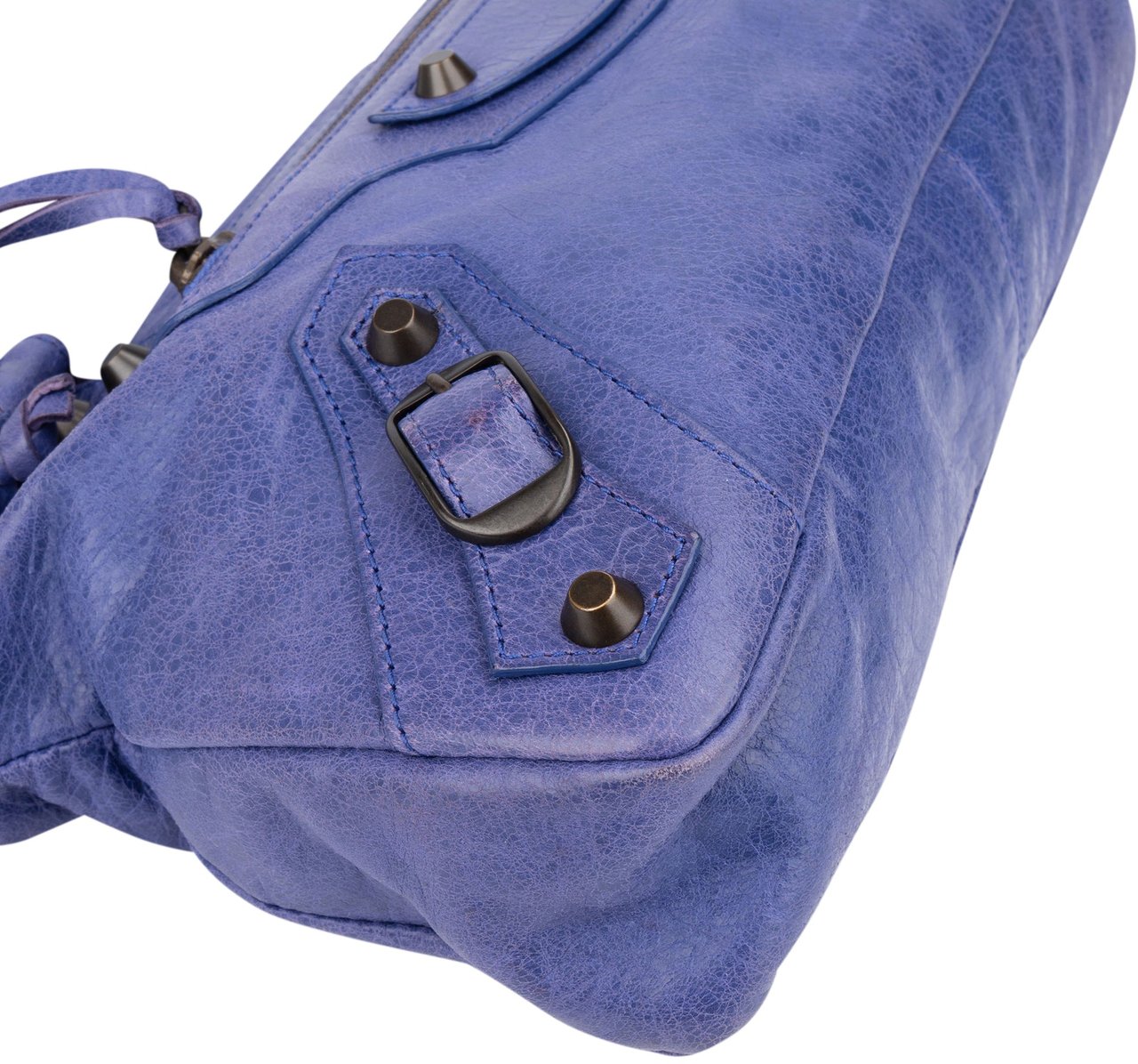 Balenciaga Balenciaga Leather Classic City Handbag Paars