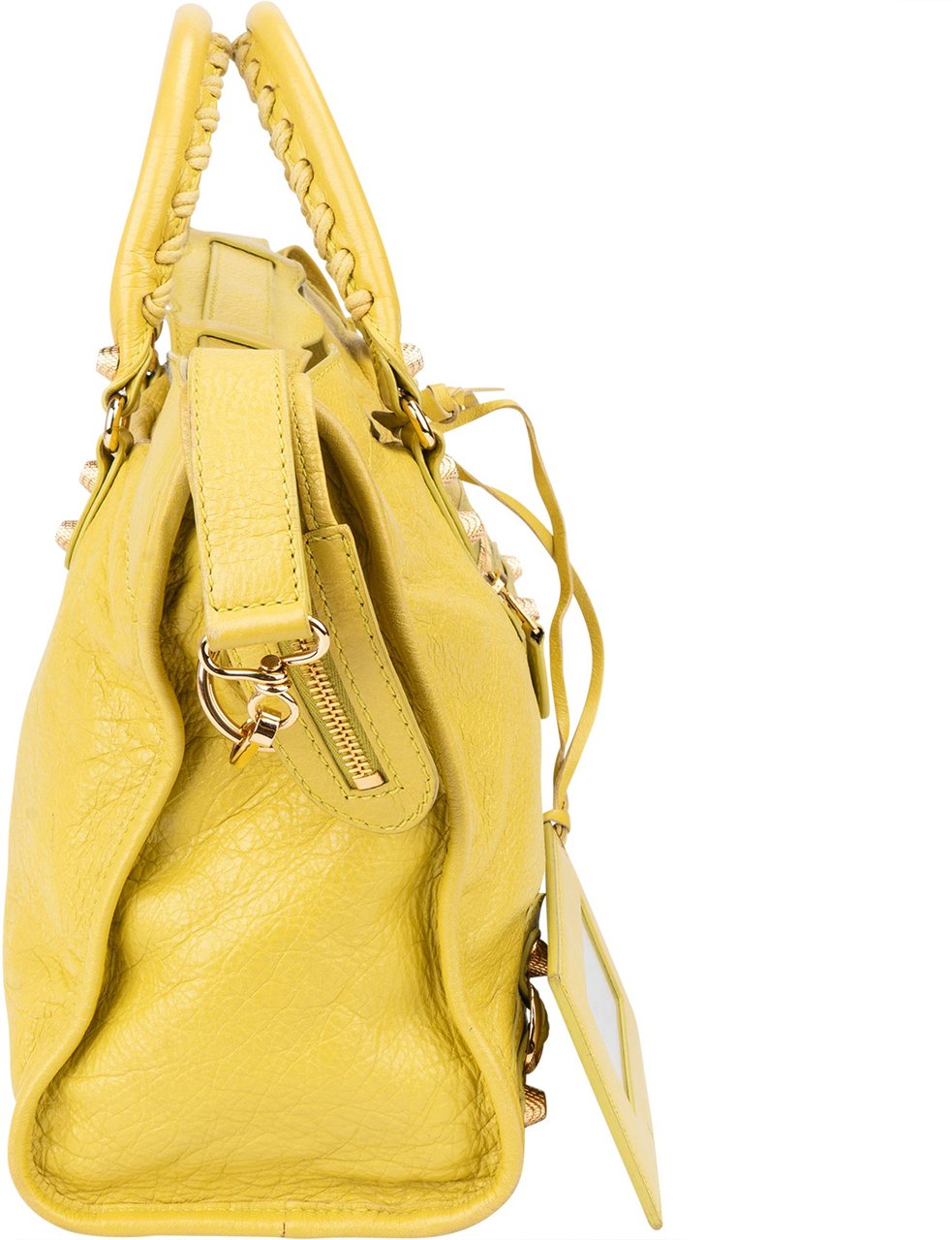 Balenciaga Balenciaga Yellow Leather City Handbag Geel