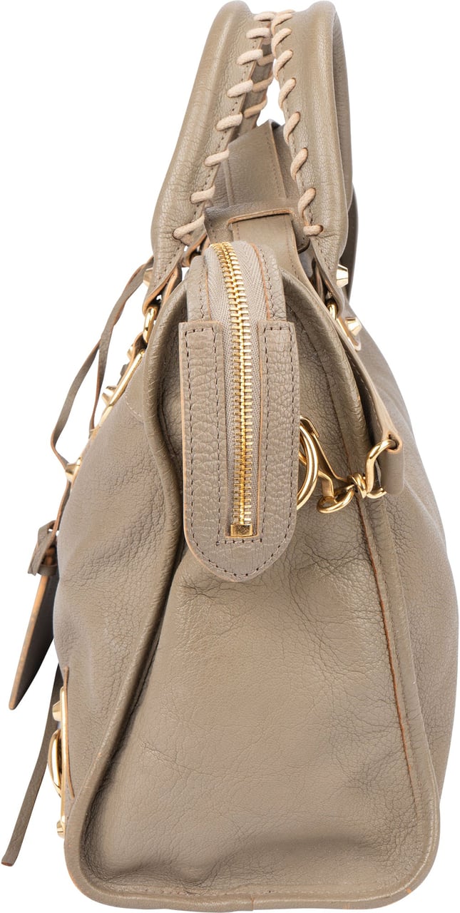 Balenciaga Balenciaga Taupe Leather City Handbag Divers