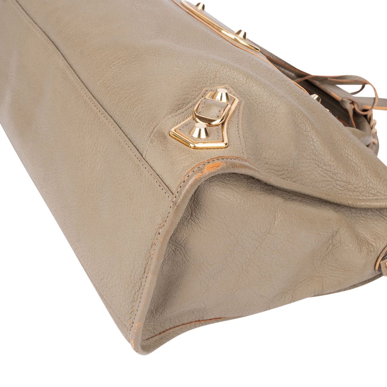 Balenciaga Balenciaga Taupe Leather City Handbag Divers
