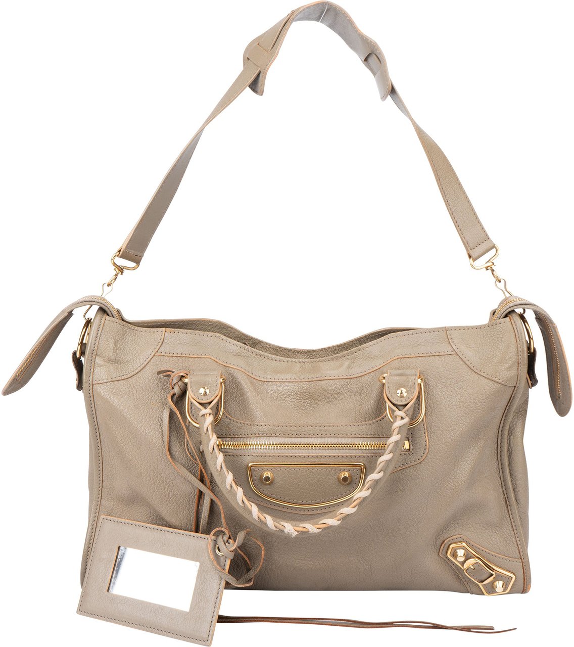 Balenciaga Balenciaga Taupe Leather City Handbag Divers