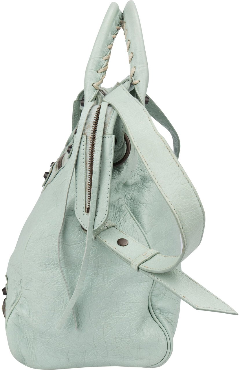 Balenciaga Balenciaga Classic Leather City Handbag Blauw