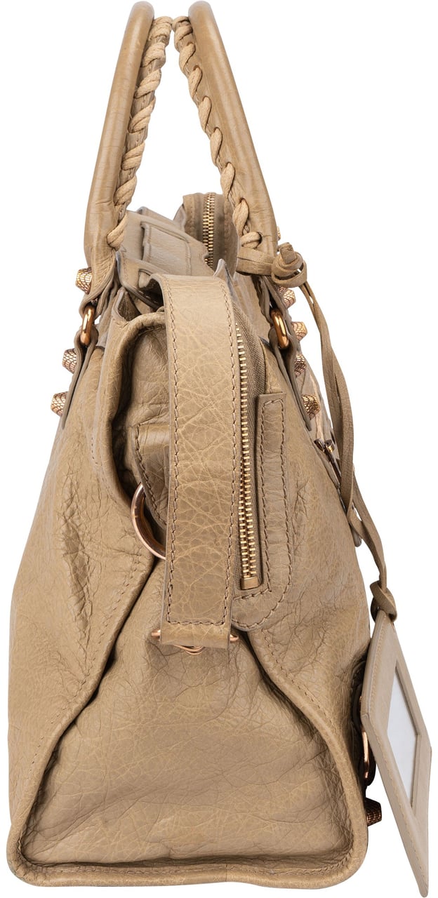 Balenciaga Balenciaga Classic Leather City Handbag Beige