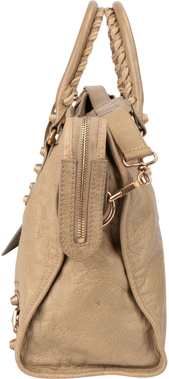 Balenciaga Balenciaga Classic Leather City Handbag Beige