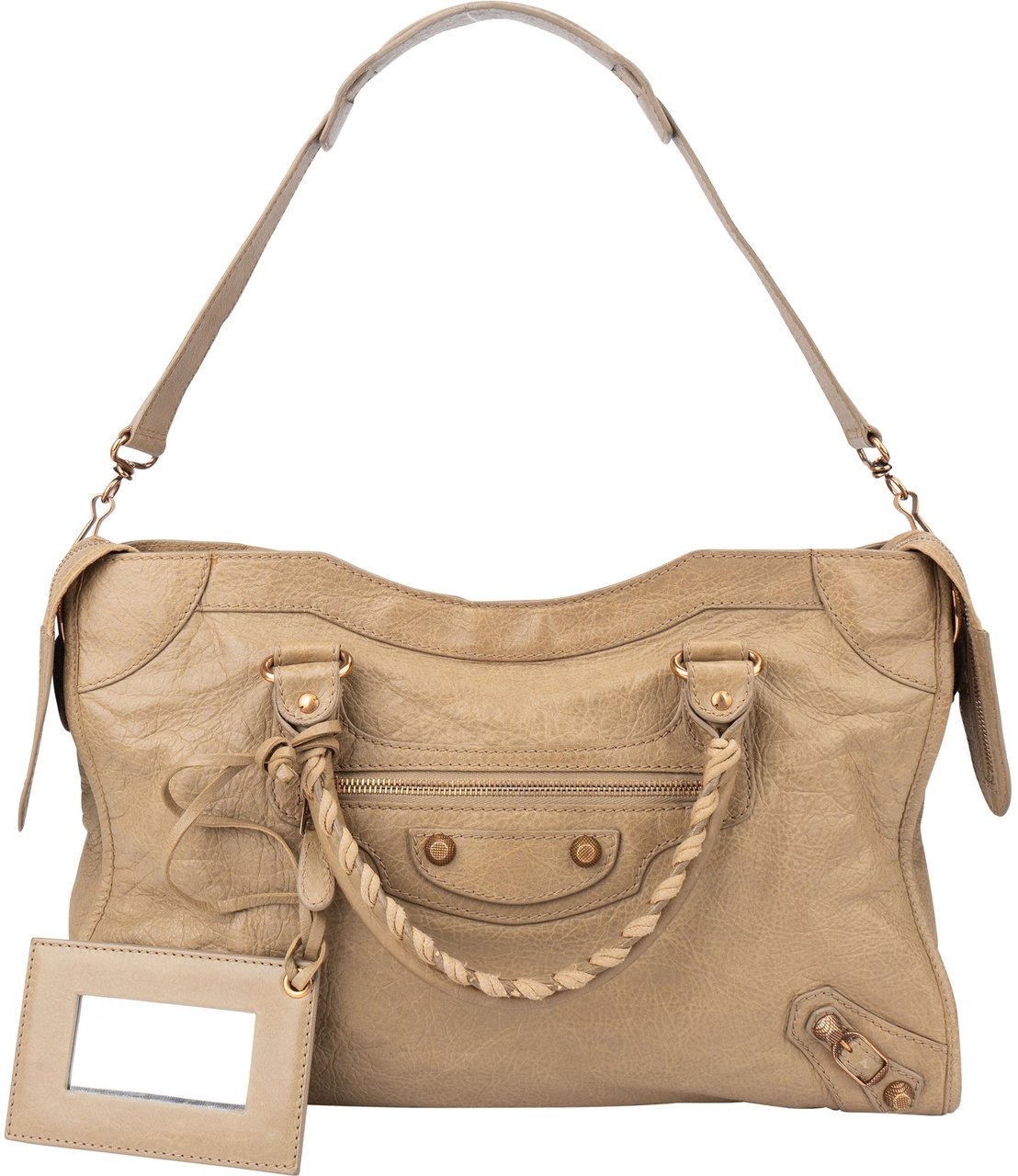 Balenciaga Balenciaga Classic Leather City Handbag Beige