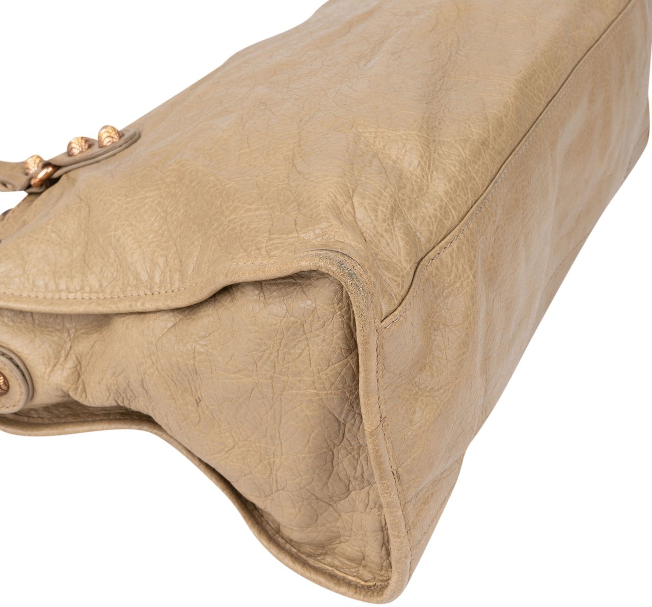 Balenciaga Balenciaga Classic Leather City Handbag Beige