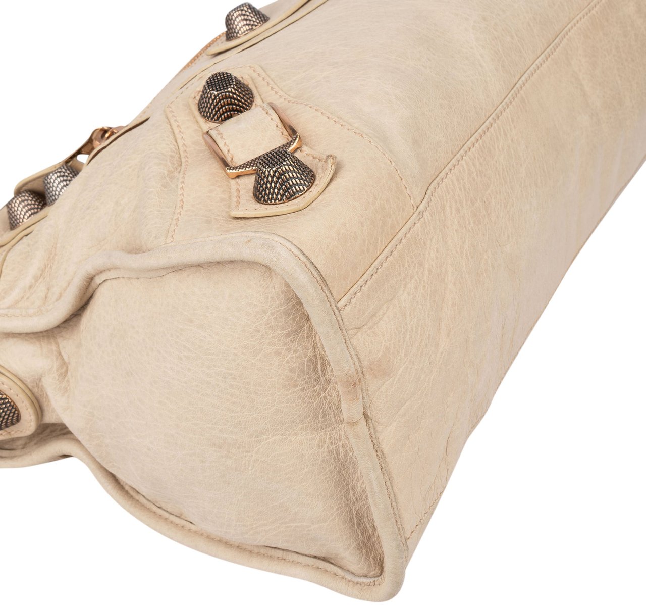 Balenciaga Balenciaga Classic Leather City Handbag Beige