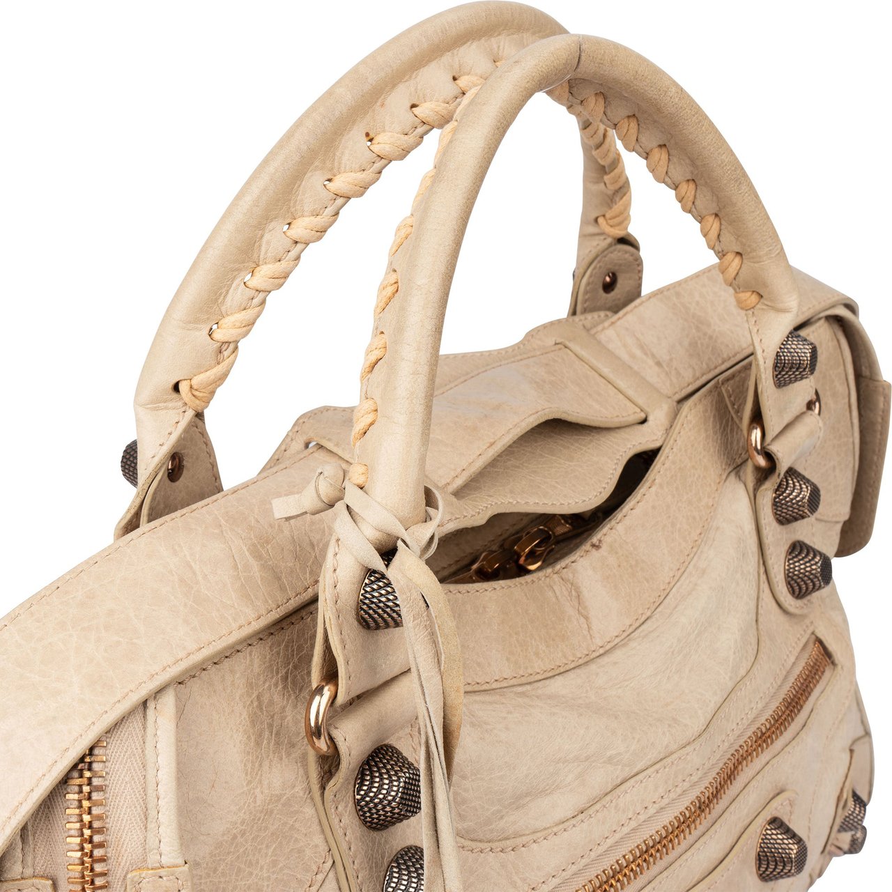 Balenciaga Balenciaga Classic Leather City Handbag Beige