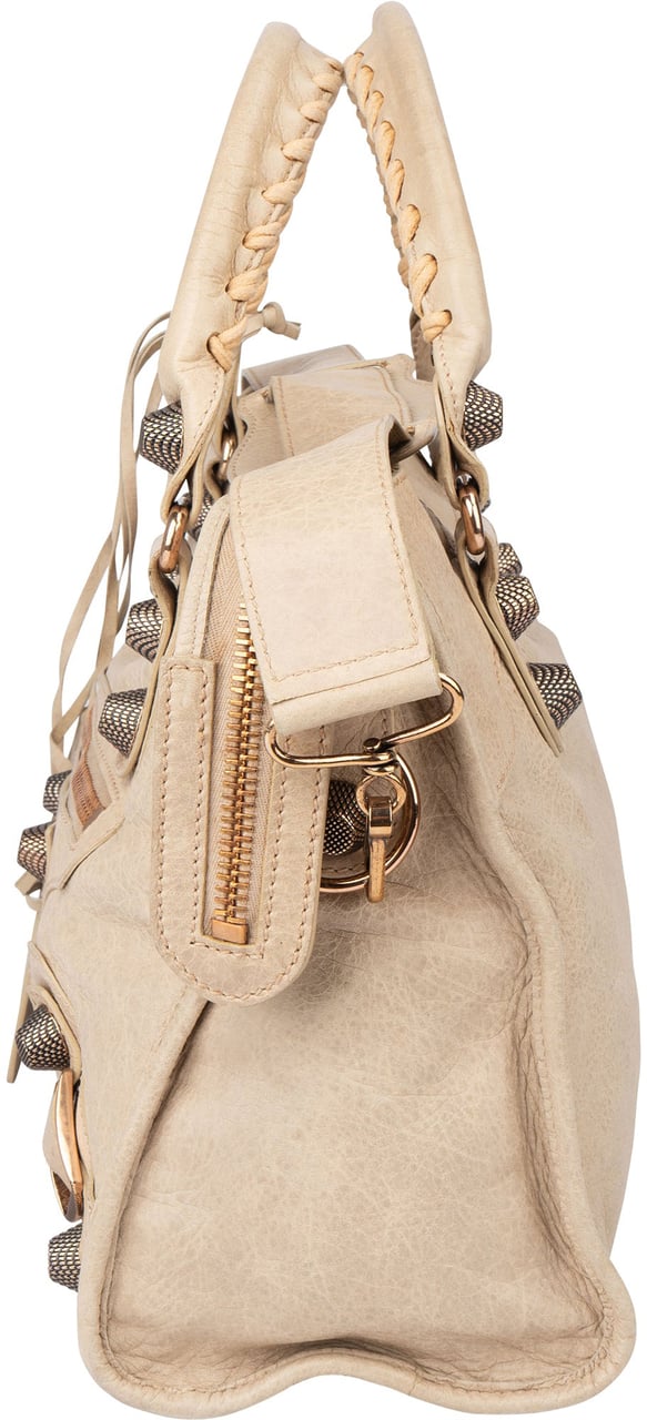 Balenciaga Balenciaga Classic Leather City Handbag Beige