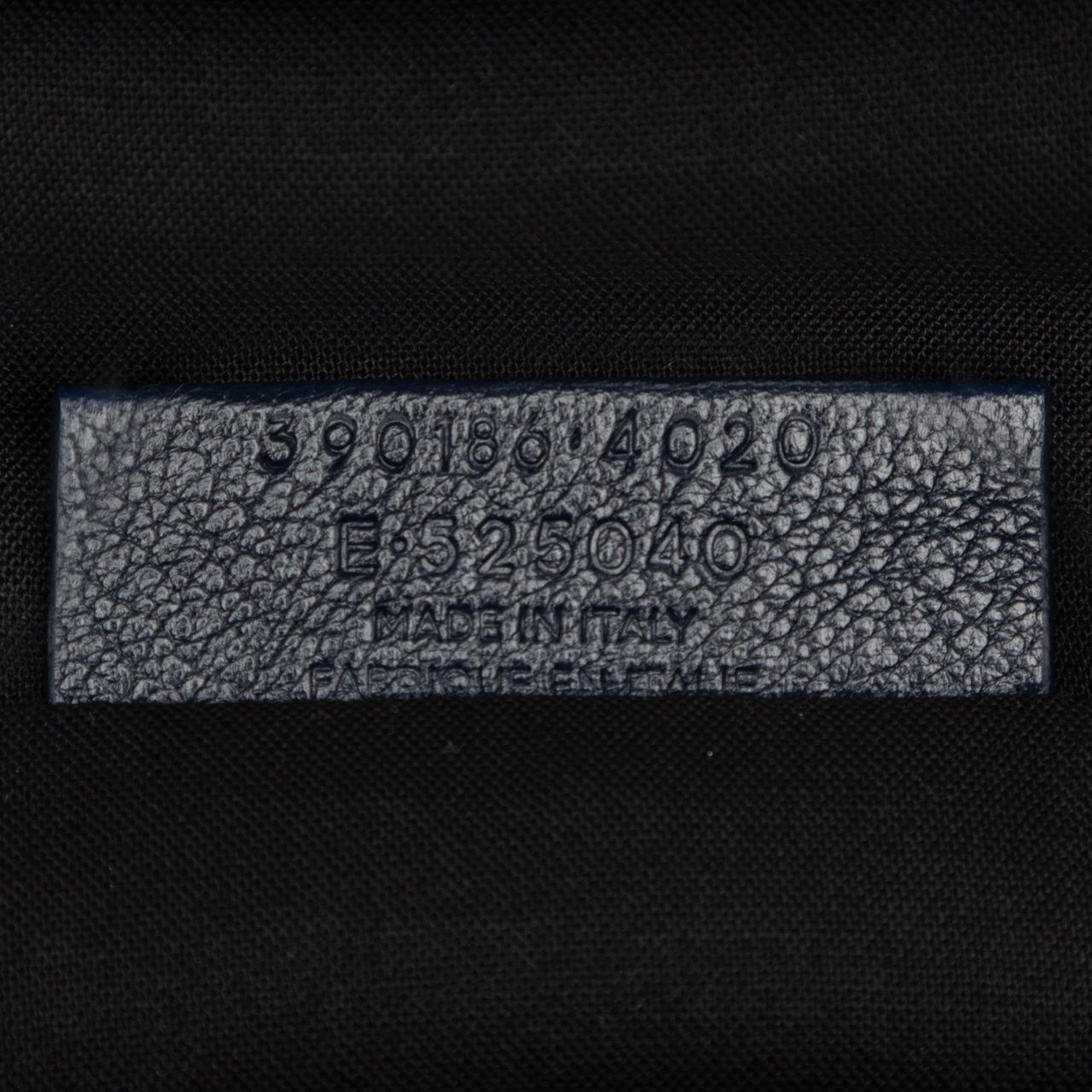 Balenciaga Chevre Motocross Classic Metallic Edge Clutch Blauw