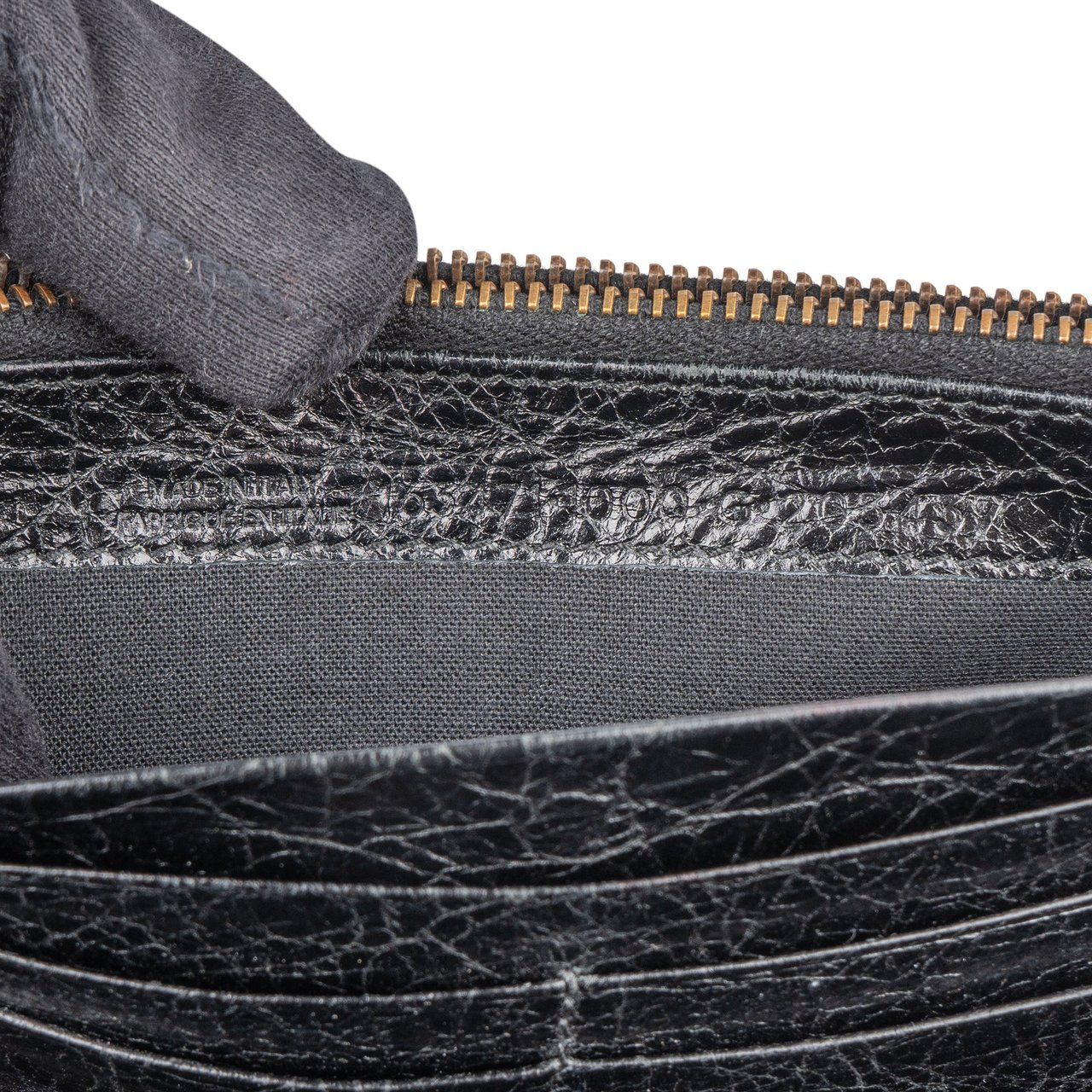 Balenciaga Balenciaga Black Leather City Wallet Zwart