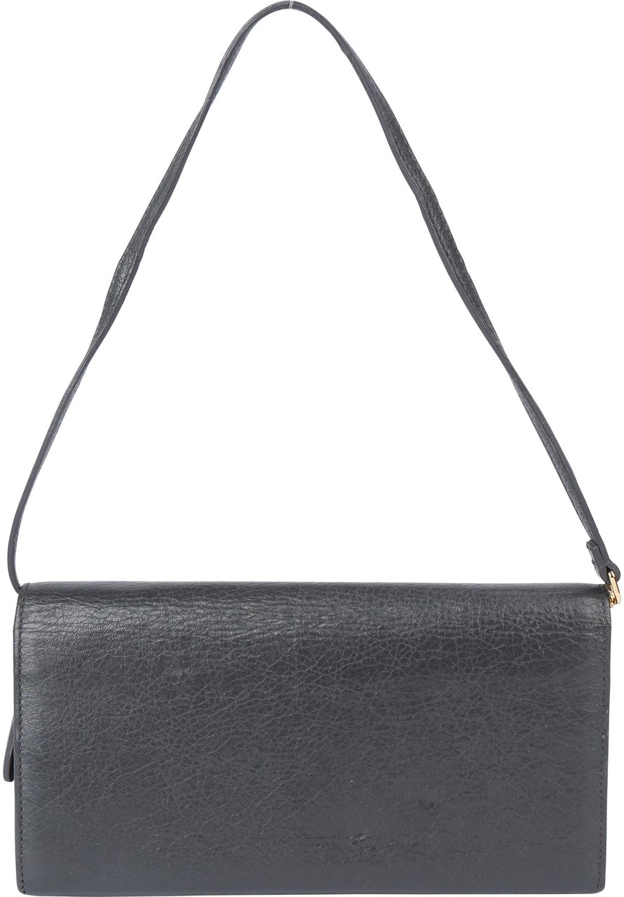 Balenciaga Balenciaga Grey Leather Wallet Handbag Divers