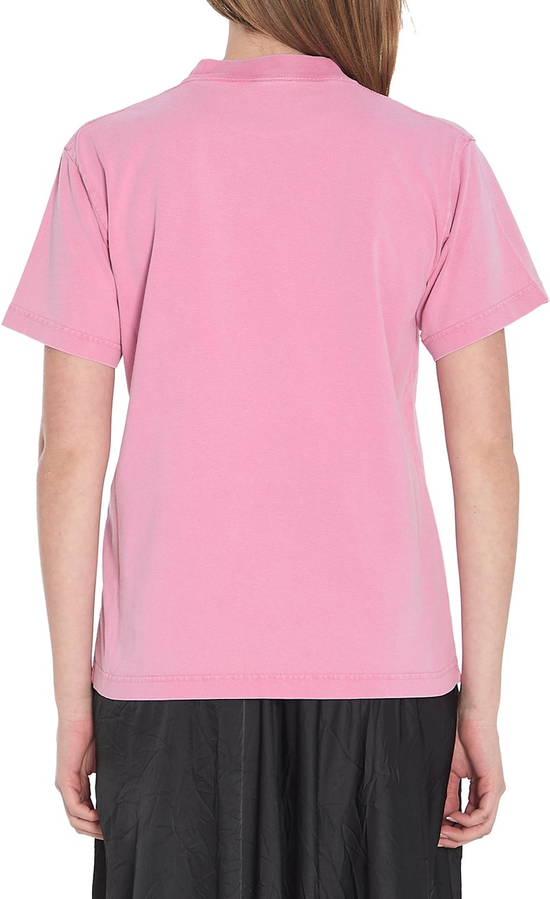 Balenciaga Paris strass t-shirt Roze