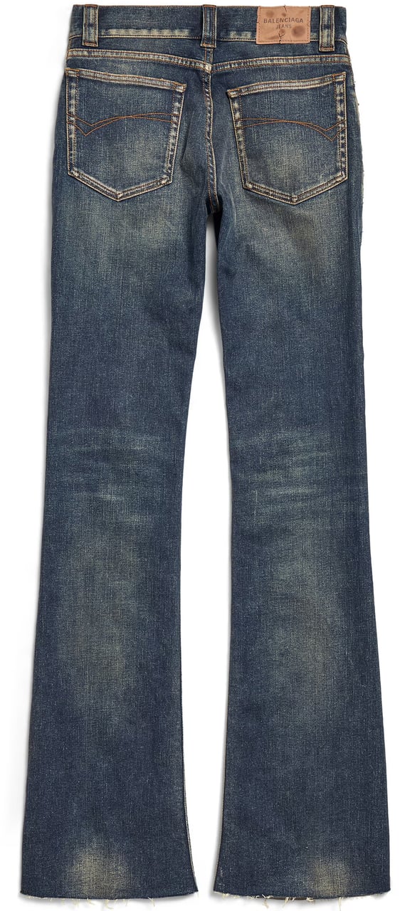 Balenciaga Blue Bootcut Faded Denim Jeans Grijs
