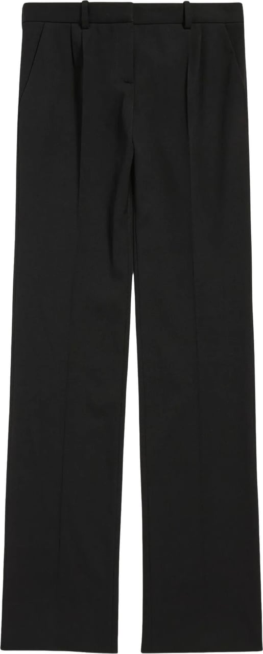 Balenciaga Black Slim Tailored Straight-Leg Pants Zwart