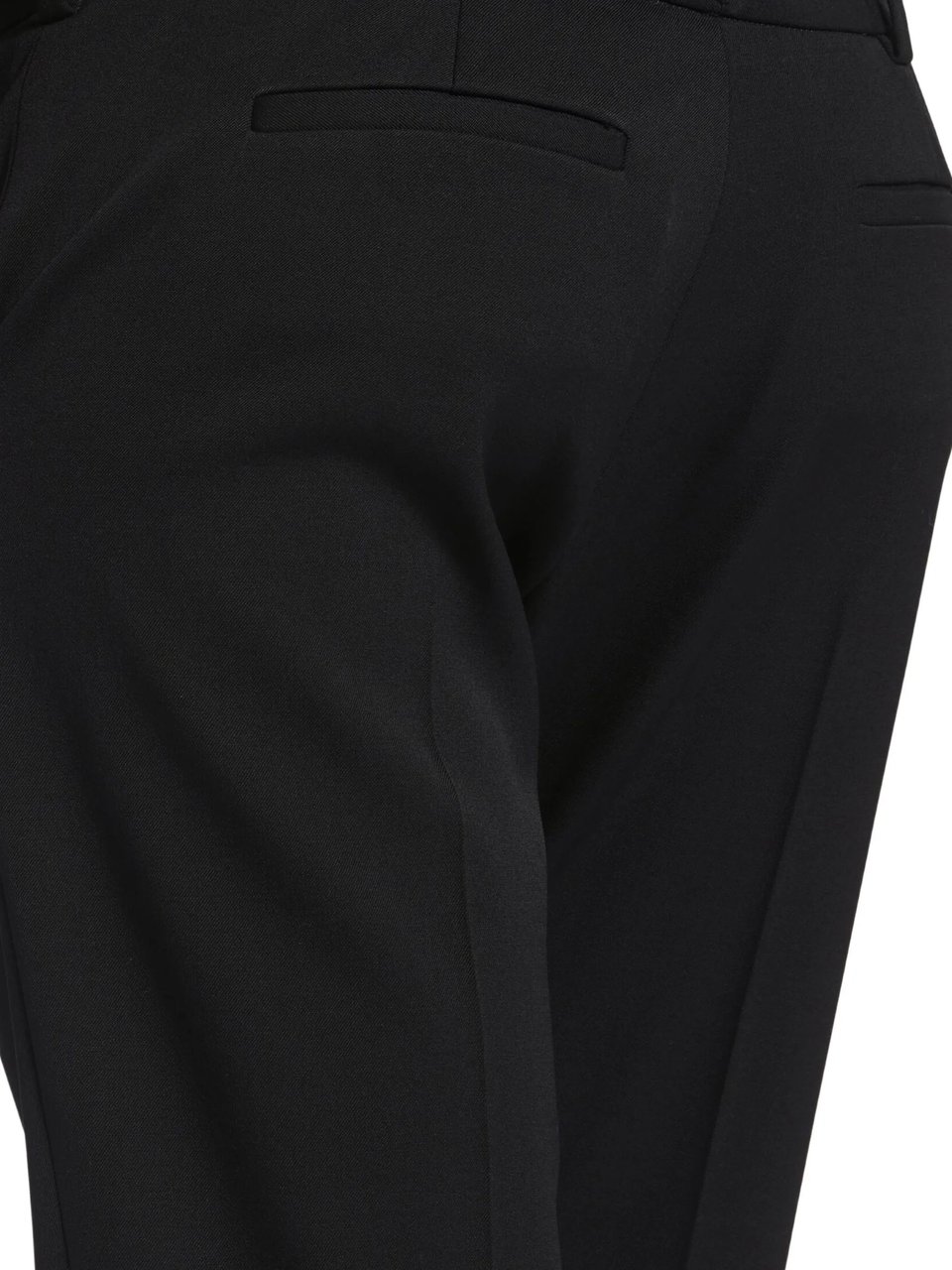 Balenciaga Black Slim Tailored Straight-Leg Pants Zwart