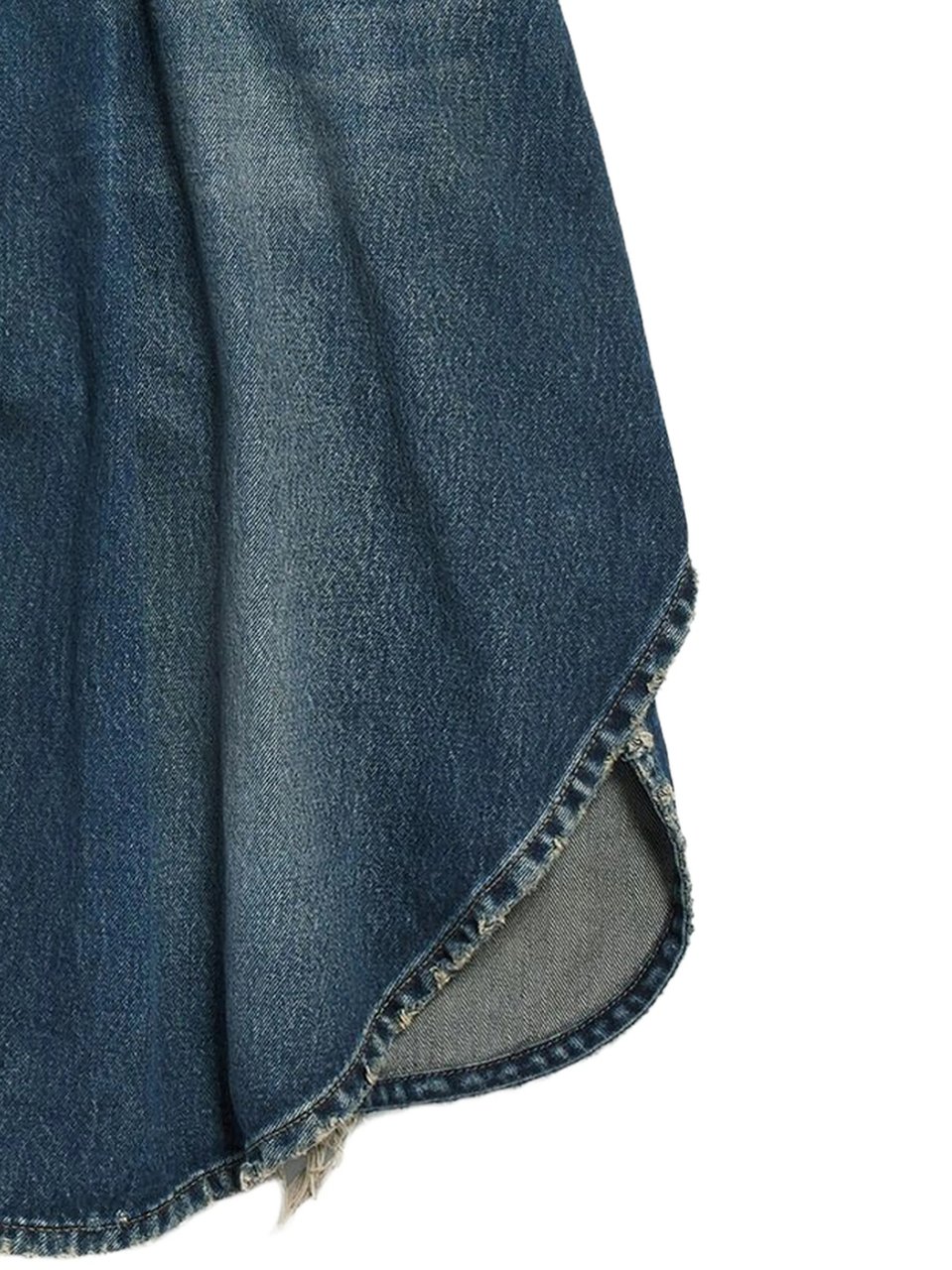 Balenciaga Blue Tulipe Denim Bermuda Shorts Groen
