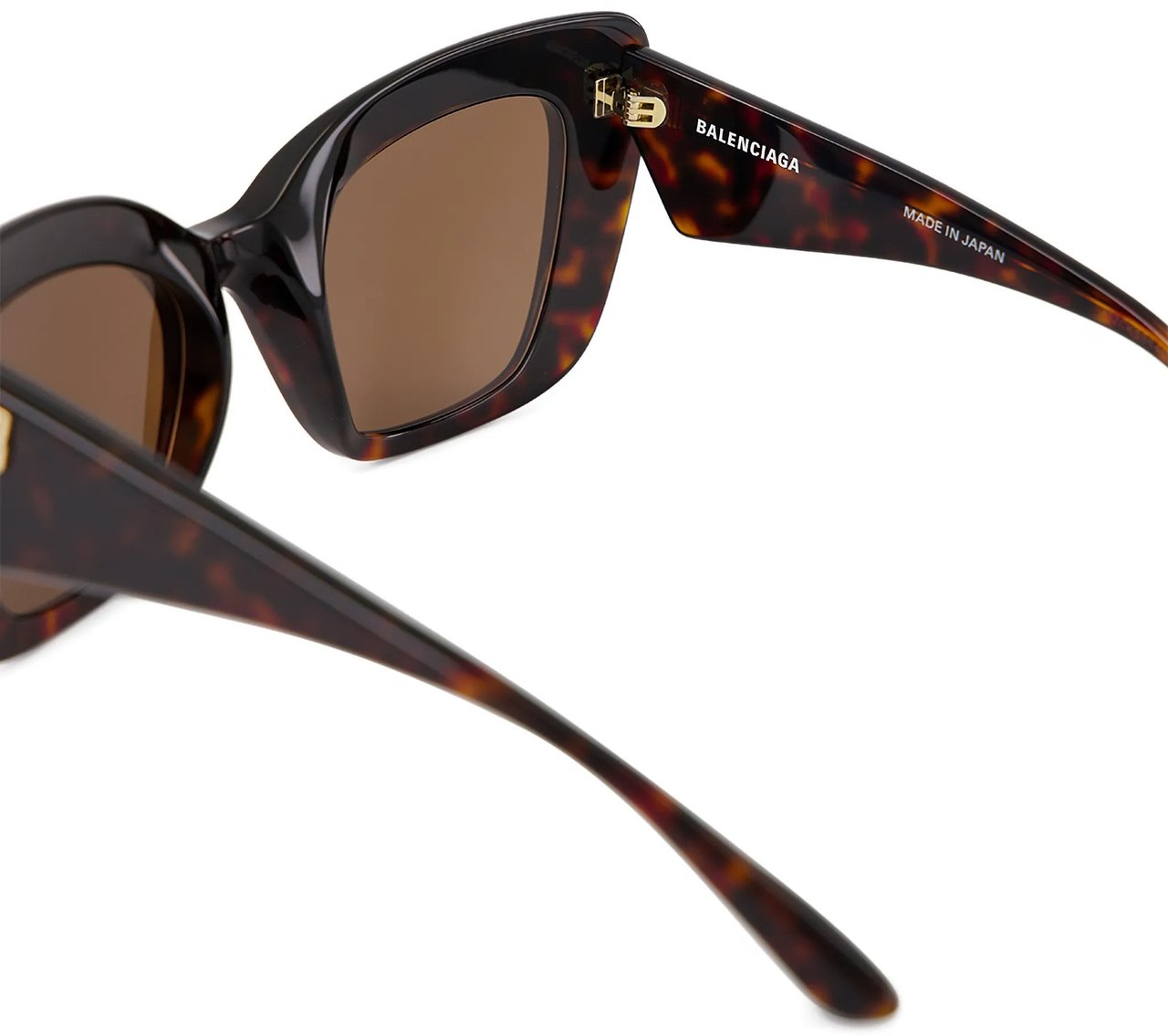 Balenciaga Tortoiseshell Diva Butterfly Oversized Sunglasses Bruin