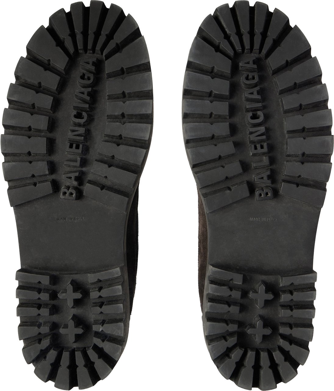 Balenciaga Black Low Combat High-Top Boots Zwart