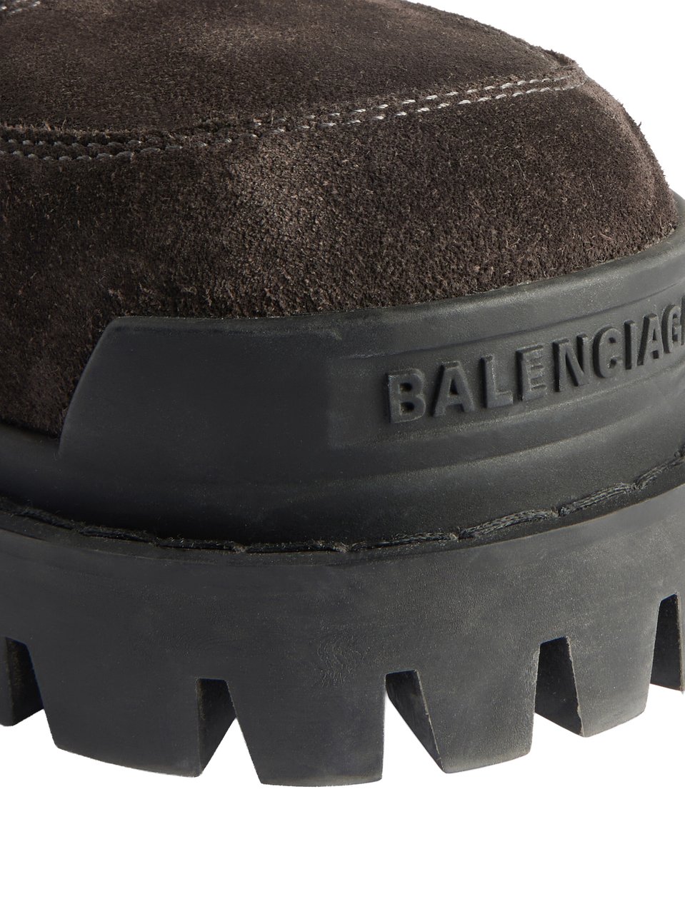 Balenciaga Black Low Combat High-Top Boots Zwart