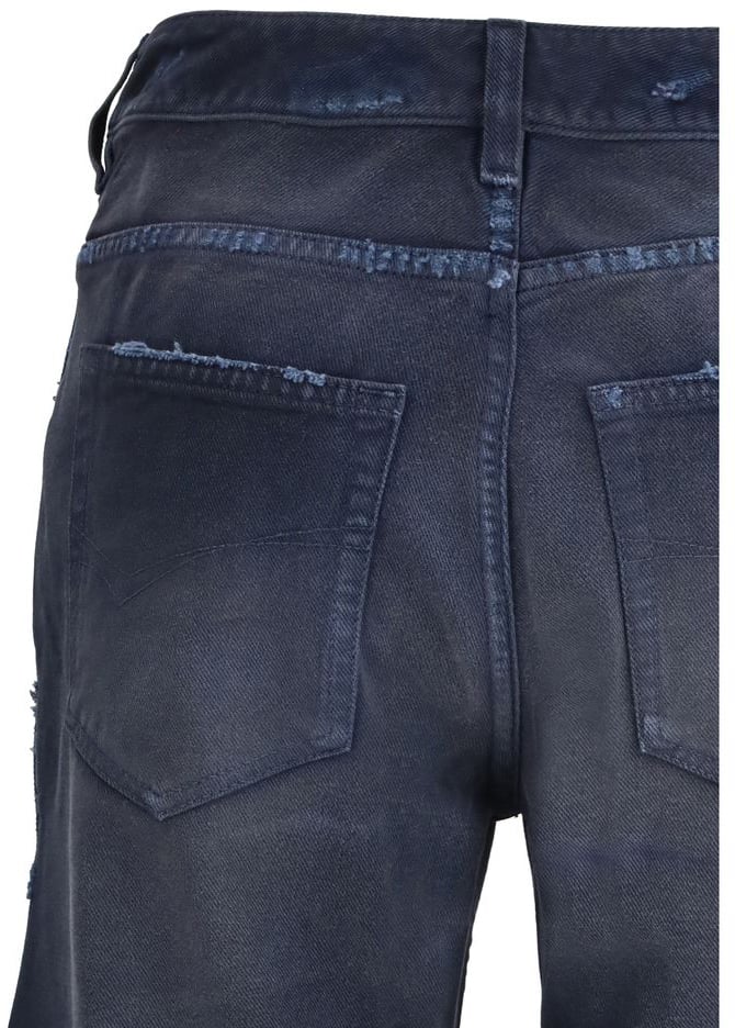 Balenciaga Balenciaga Blue Cotton Flared Jeans Blauw