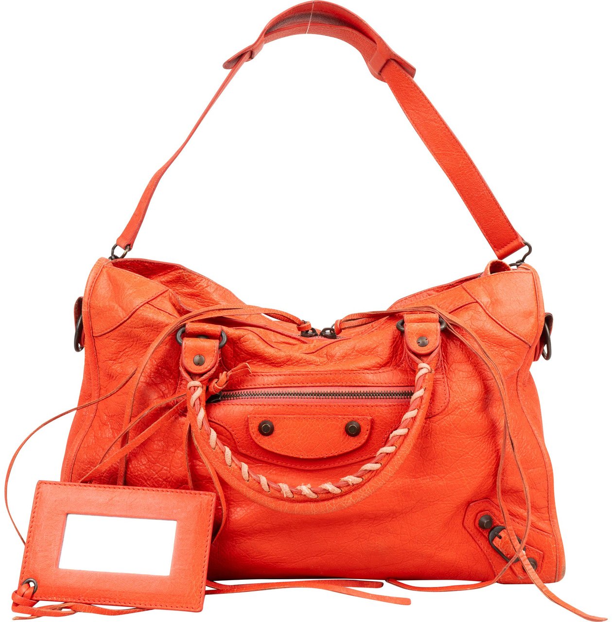 Balenciaga Balenciaga Leather Classic City Handbag Rood