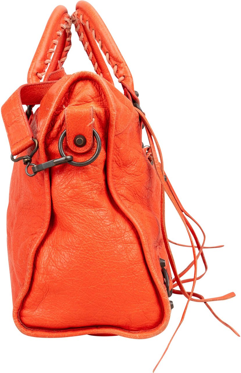 Balenciaga Balenciaga Leather Classic City Handbag Rood