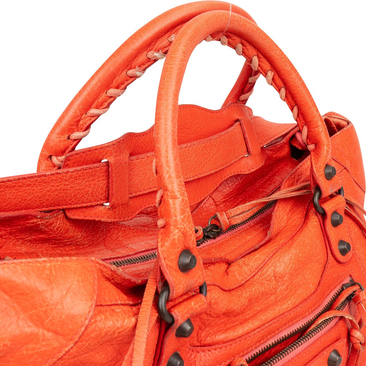 Balenciaga Balenciaga Leather Classic City Handbag Rood