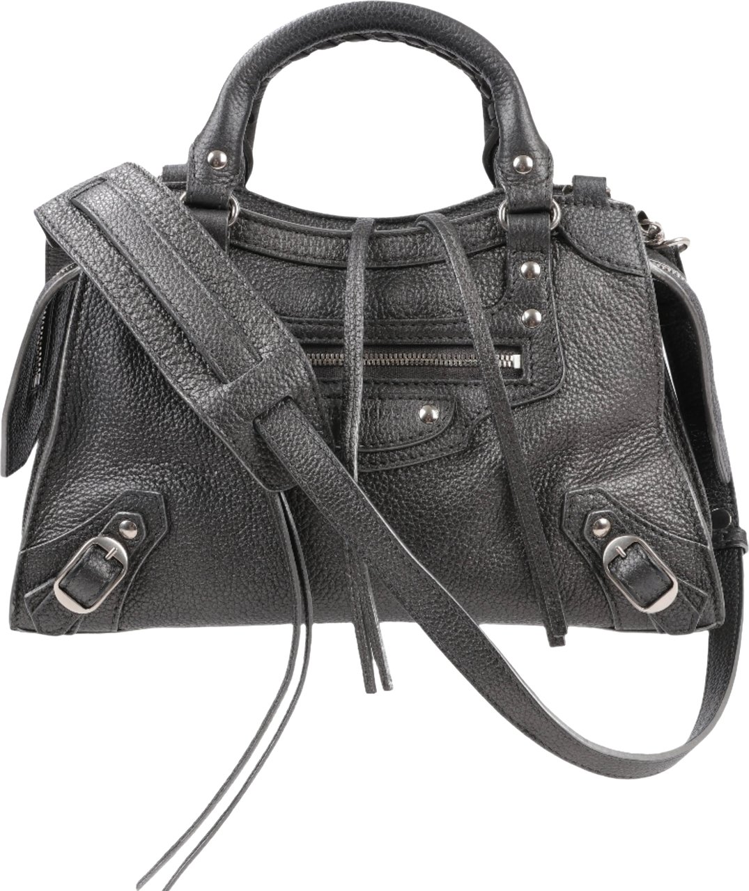 Balenciaga Balenciaga Mini Neo Classic City Leather 2Way Handbag in Grey 679231 Grijs
