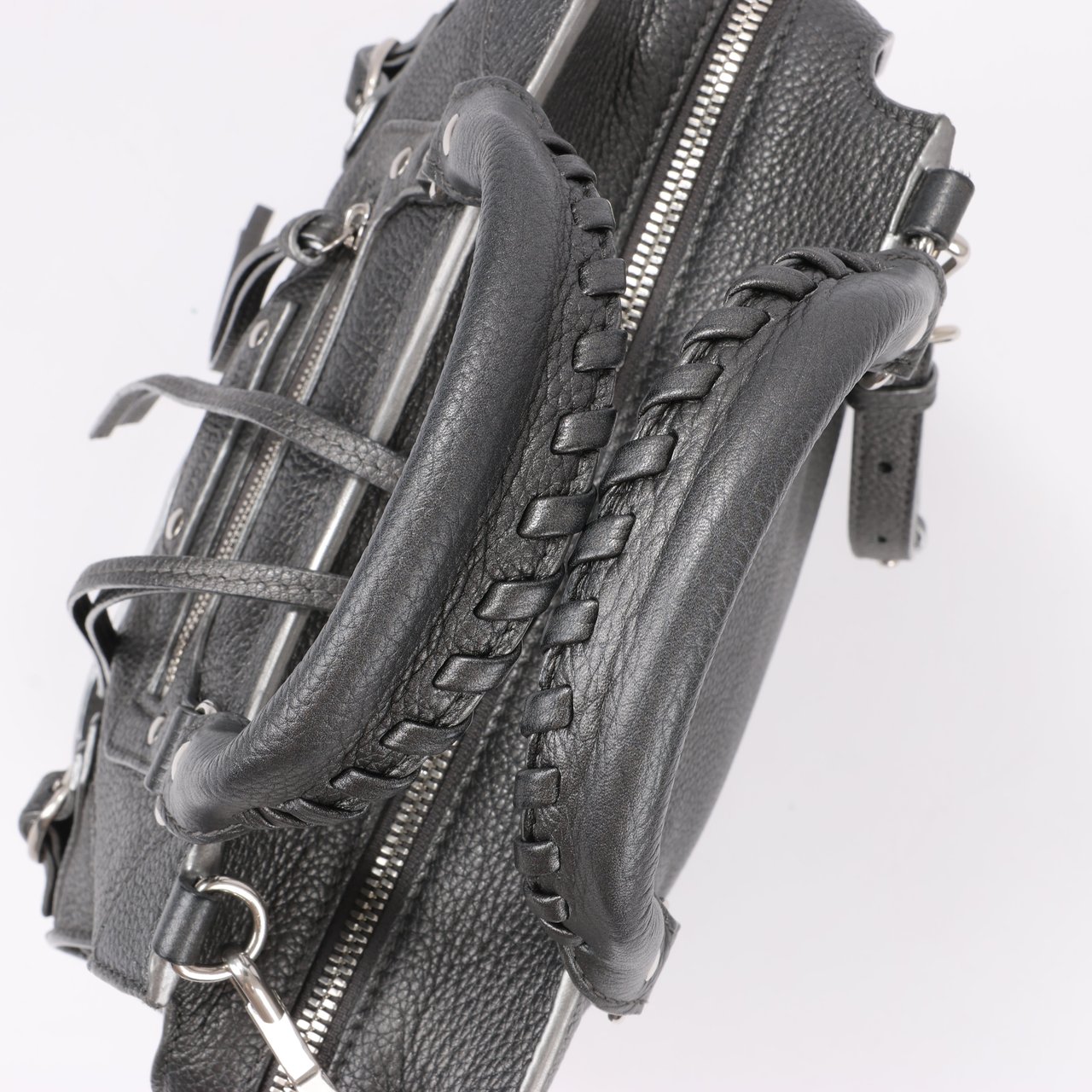 Balenciaga Balenciaga Mini Neo Classic City Leather 2Way Handbag in Grey 679231 Grijs