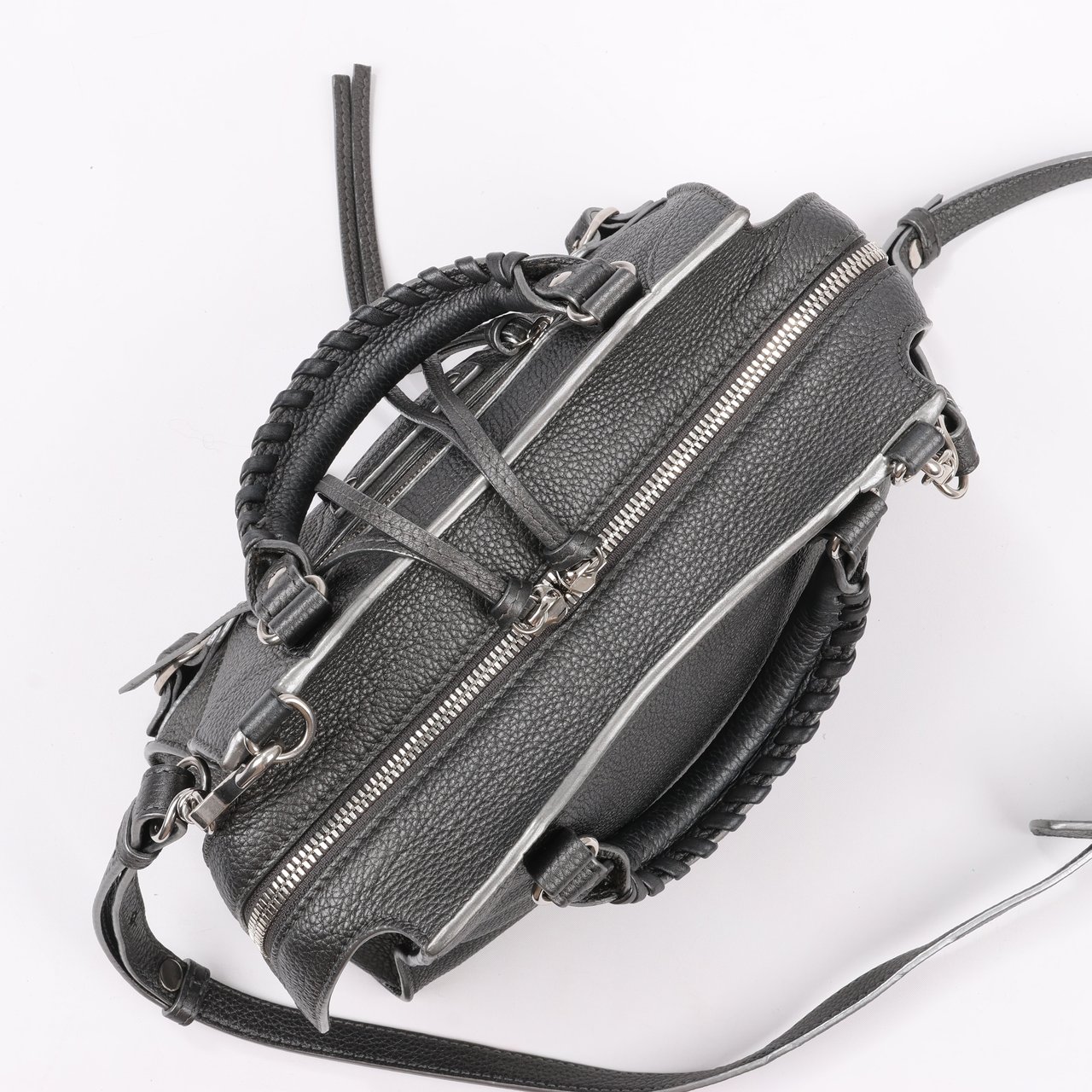 Balenciaga Balenciaga Mini Neo Classic City Leather 2Way Handbag in Grey 679231 Grijs