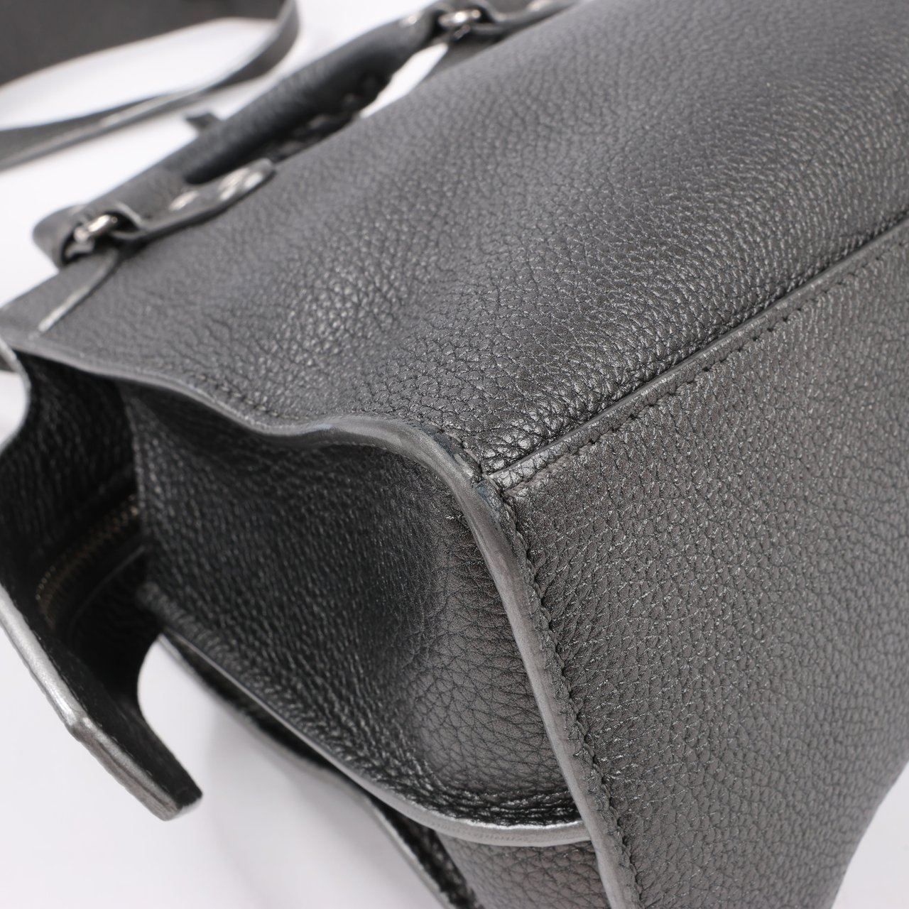 Balenciaga Balenciaga Mini Neo Classic City Leather 2Way Handbag in Grey 679231 Grijs