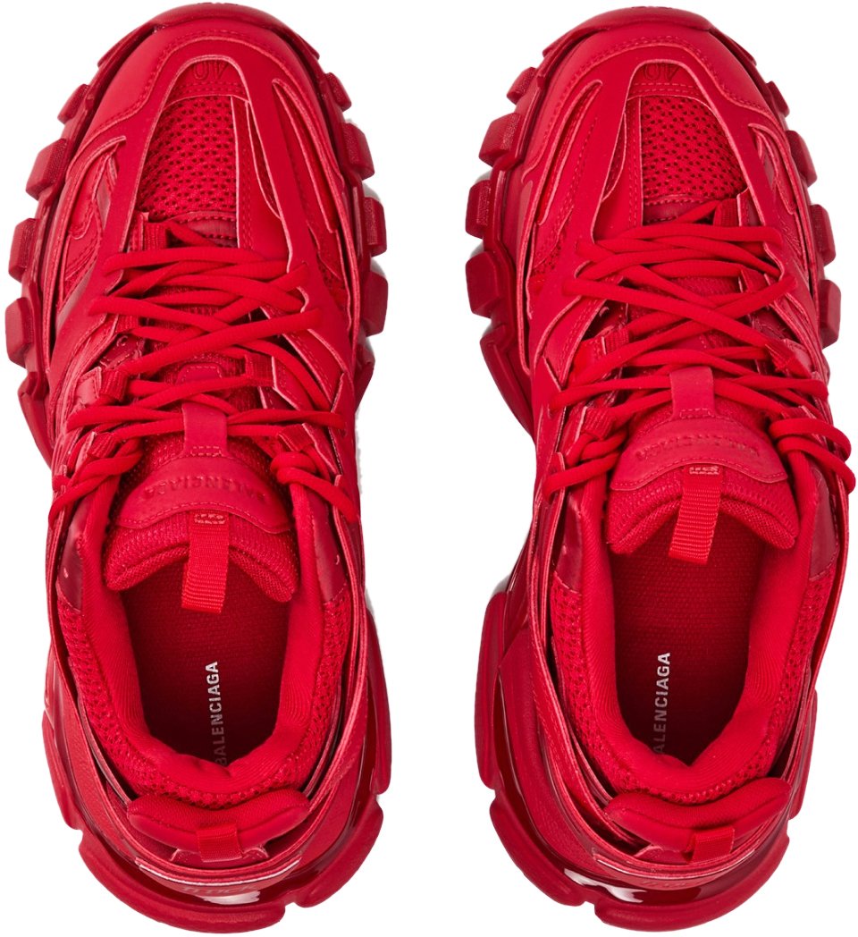 Balenciaga Track Logo Sneakers Rood