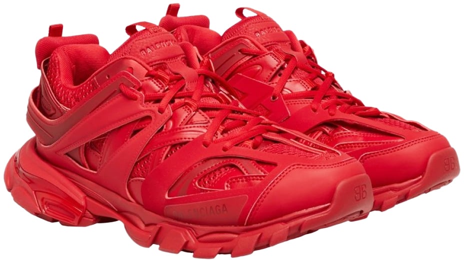 Balenciaga Track Logo Sneakers Rood