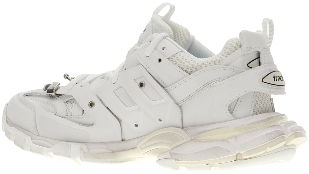 Balenciaga Balenciaga White mesh and rubber Track sneakers Wit