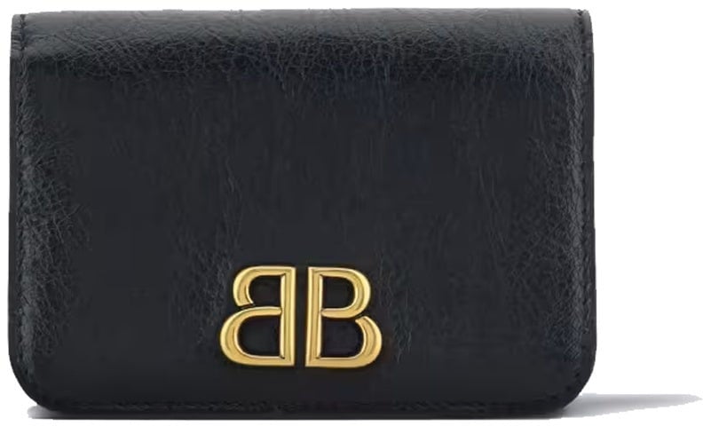 Balenciaga Balenciaga Leather BB Wallet And Card Holder Divers