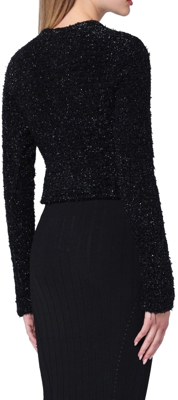 Balenciaga Balenciaga Crop Bouclé Cardigan Divers
