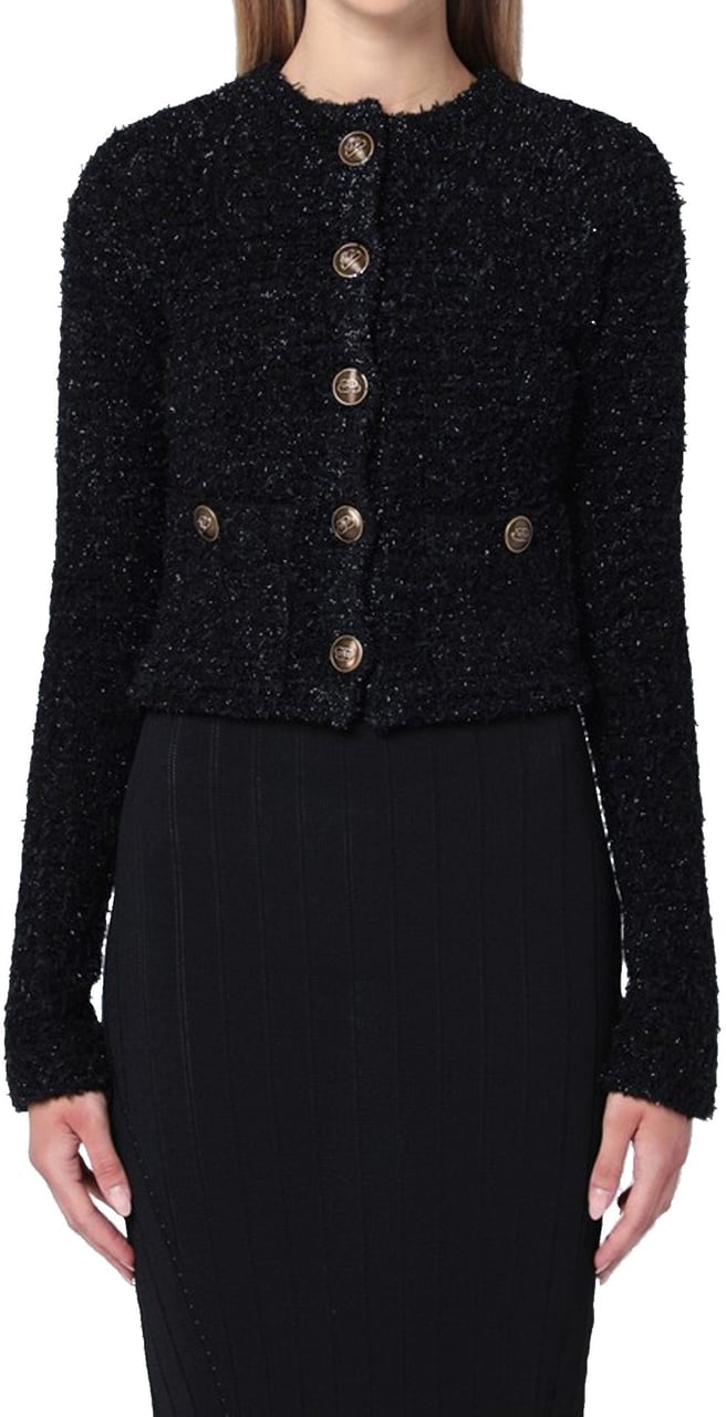 Balenciaga Balenciaga Crop Bouclé Cardigan Divers