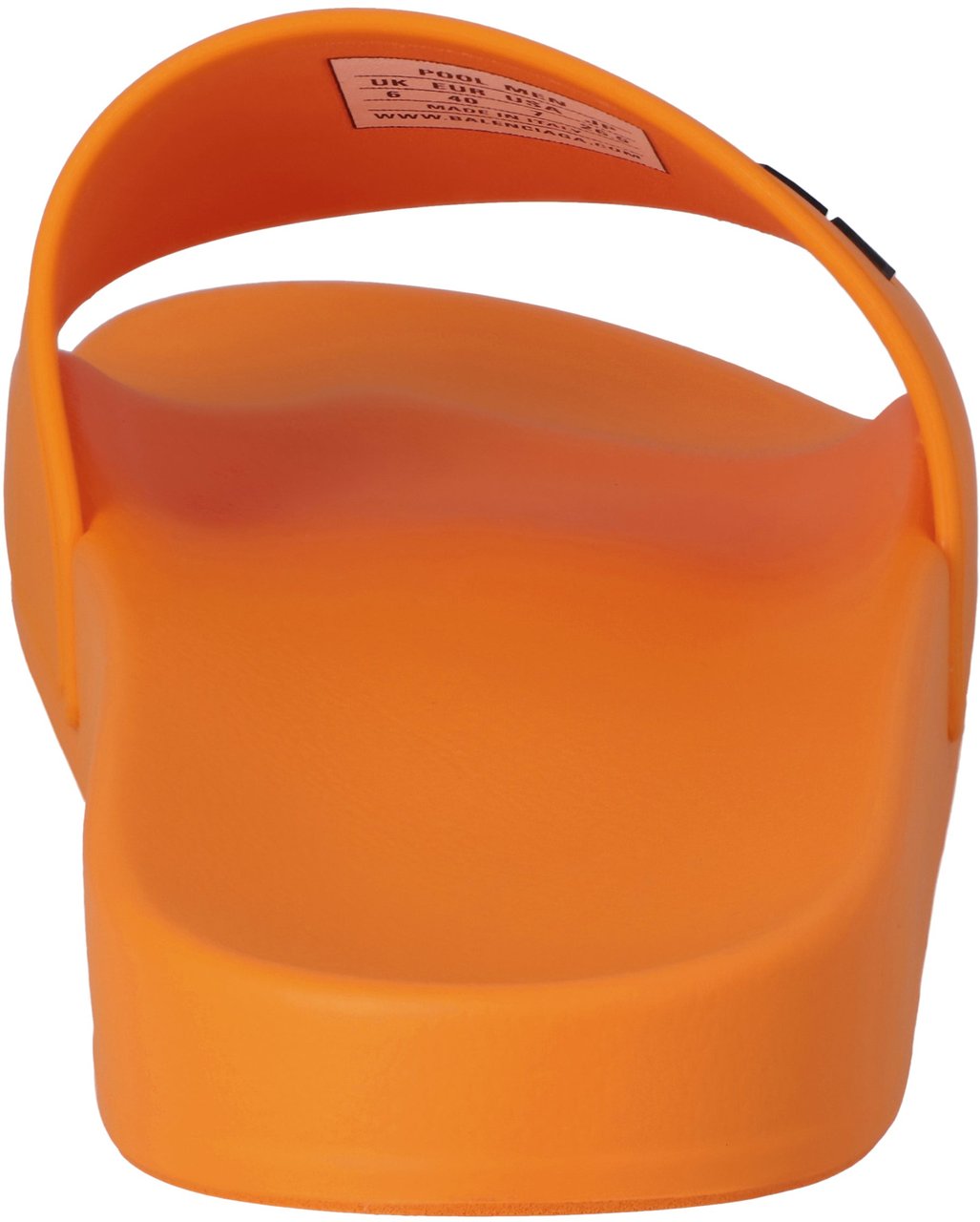 Balenciaga Logo Pool Slide Orange Oranje