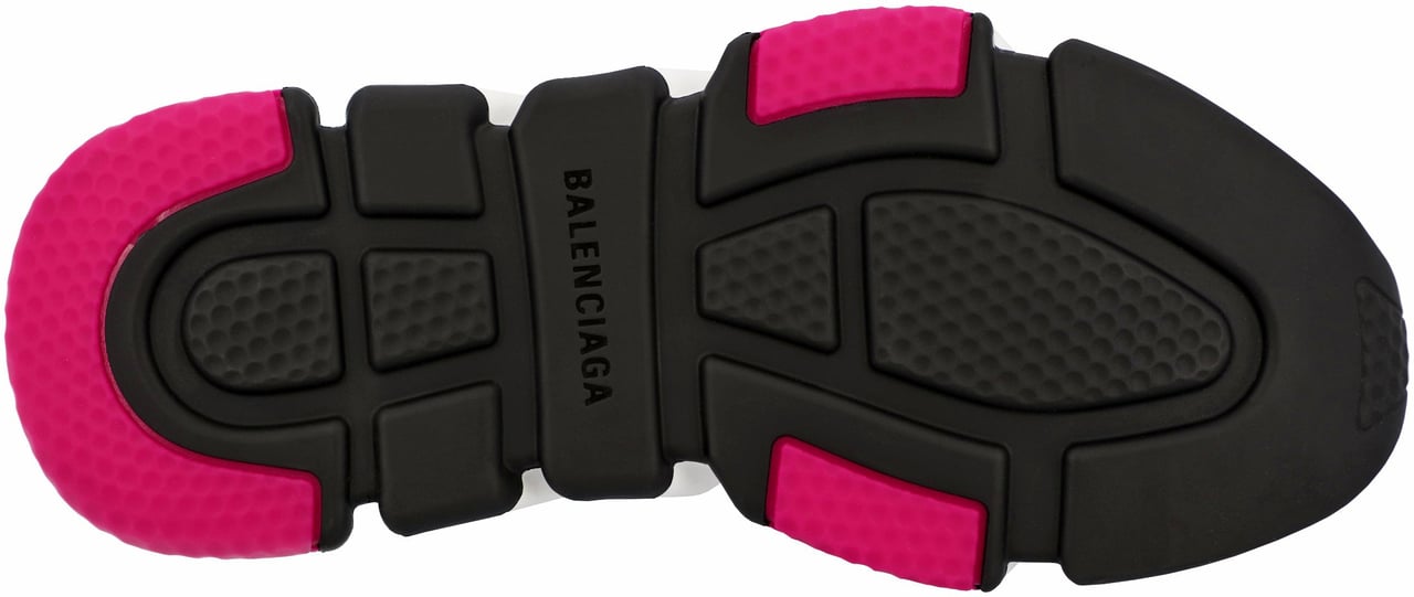 Balenciaga Black Magenta' Speed Sneaker Zwart