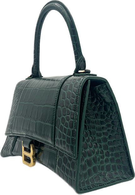 Balenciaga Balenciaga Hourglass - Green Croc Groen