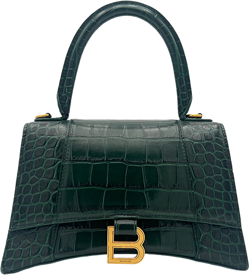 Balenciaga Balenciaga Hourglass - Green Croc Groen