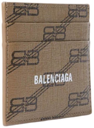 Balenciaga Porta carte logato beige Beige