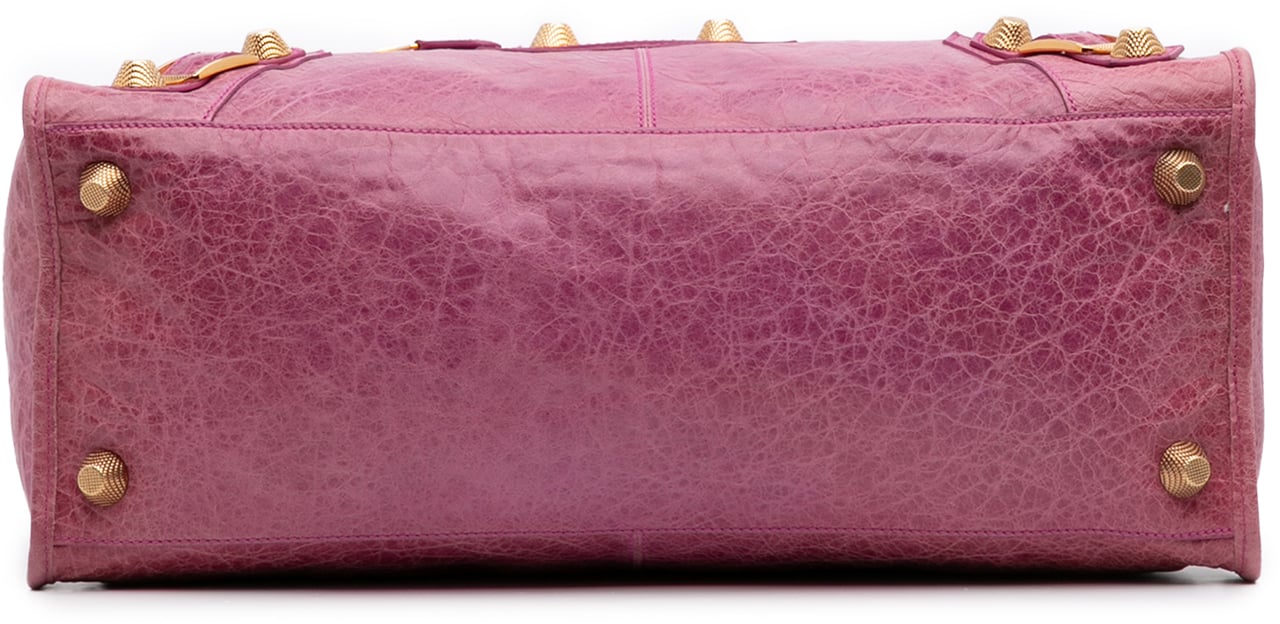 Balenciaga Lambskin Motocross Giant 21 Work Satchel Roze