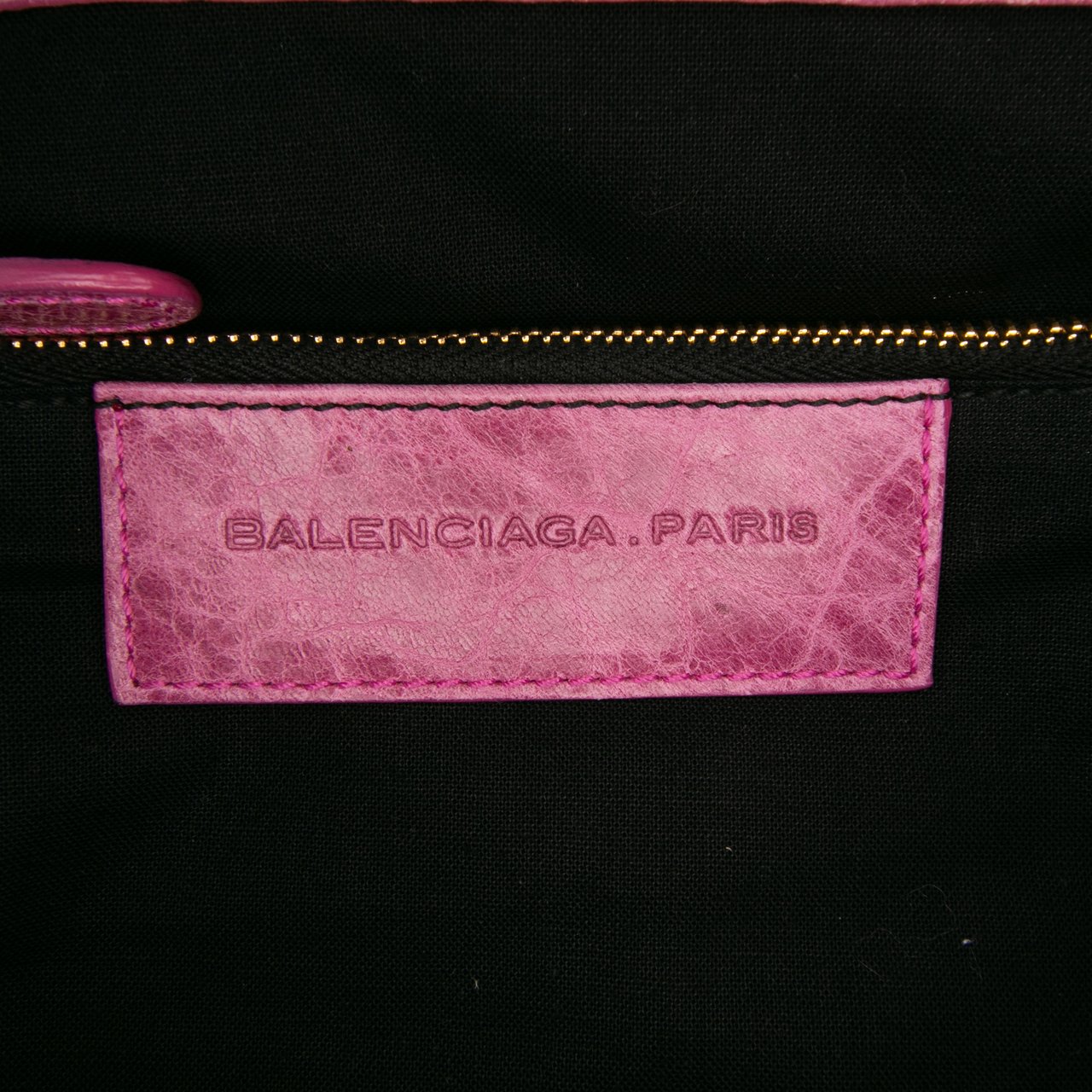 Balenciaga Lambskin Motocross Giant 21 Work Satchel Roze