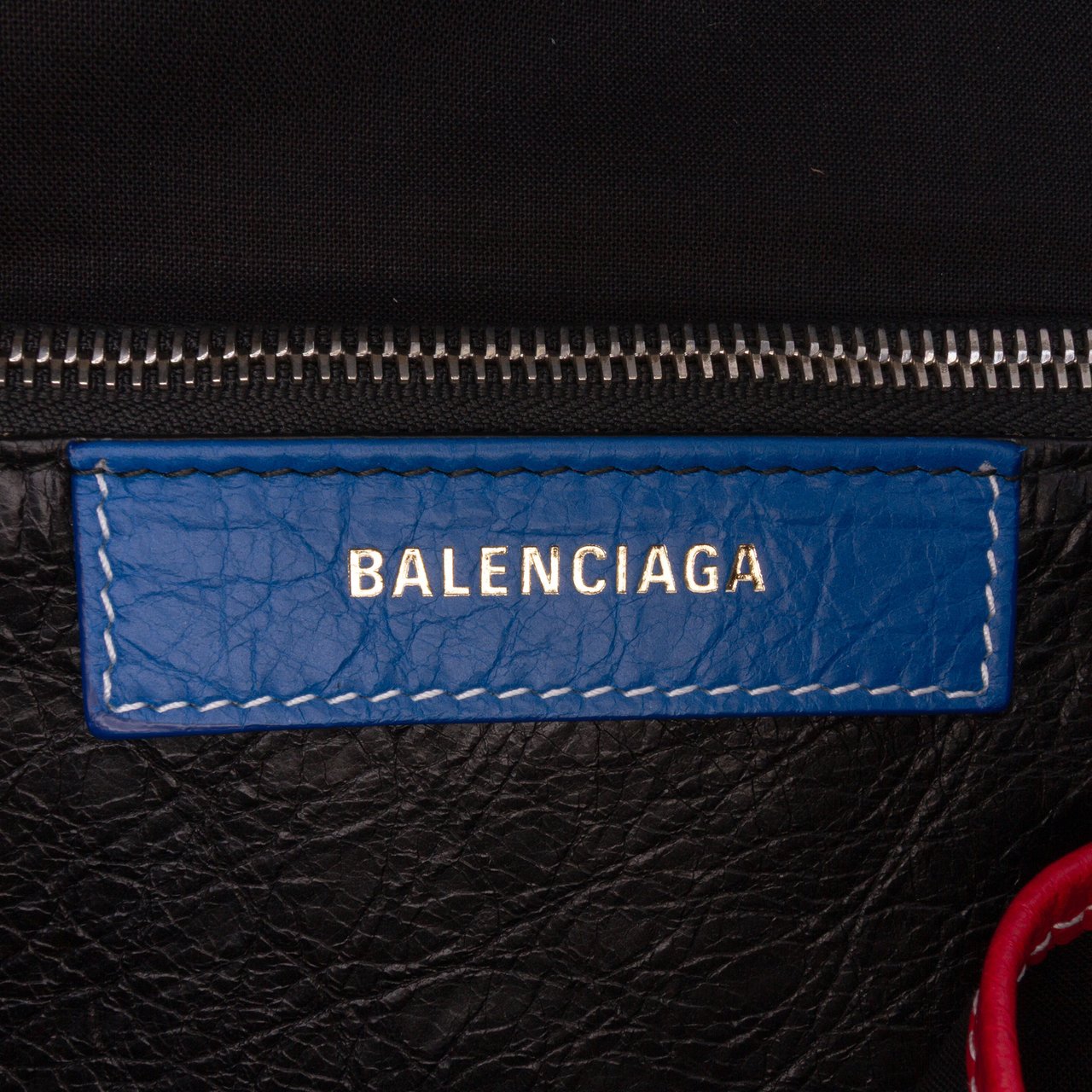 Balenciaga S Lambskin Fringe Bazar Shopper Satchel Rood