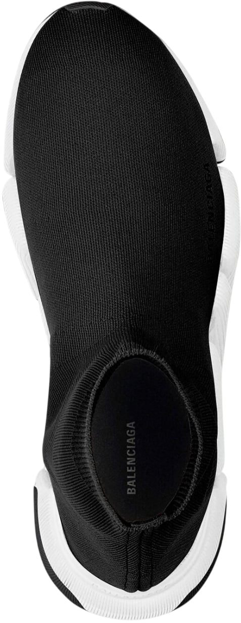 Balenciaga Sneakers Speed 2.0 in nero Con Suola Bicolore Zwart
