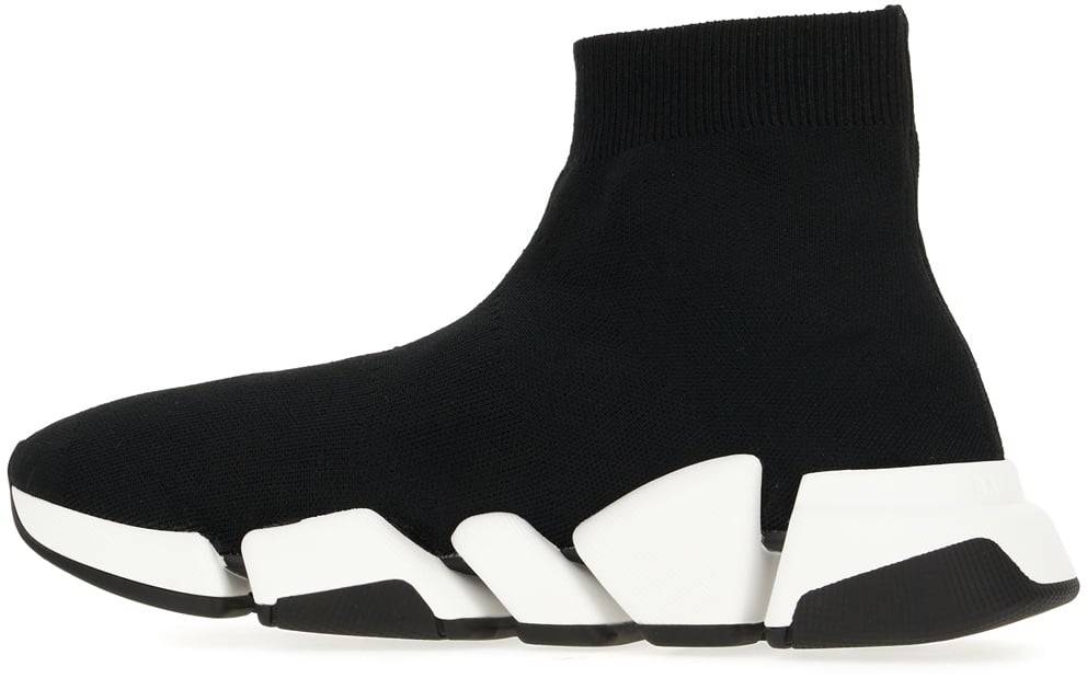 Balenciaga Balenciaga Black stretch fabric Speed 2.0 sneakers Zwart